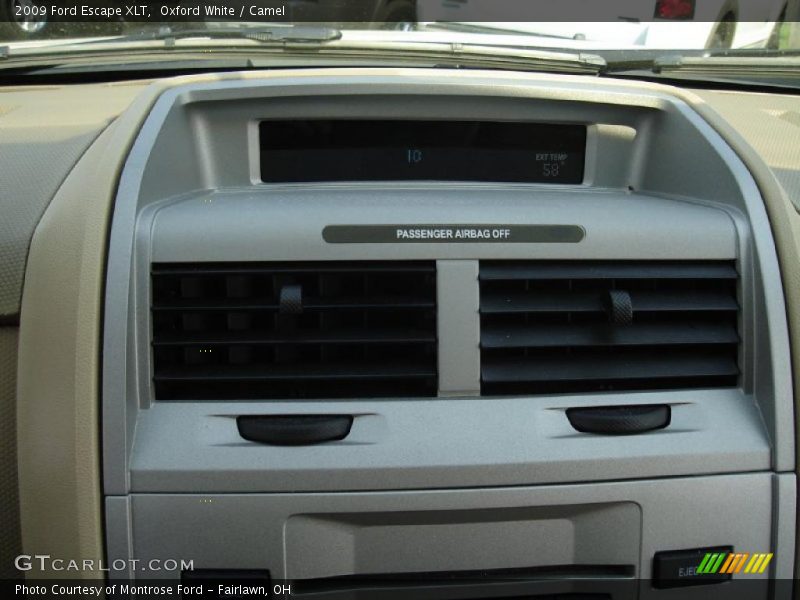 Oxford White / Camel 2009 Ford Escape XLT