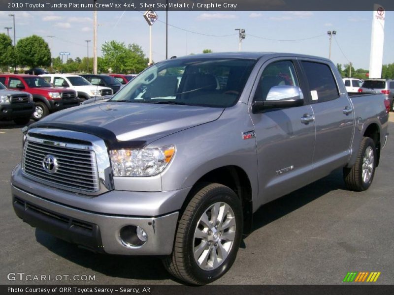 Silver Sky Metallic / Graphite Gray 2010 Toyota Tundra Platinum CrewMax 4x4