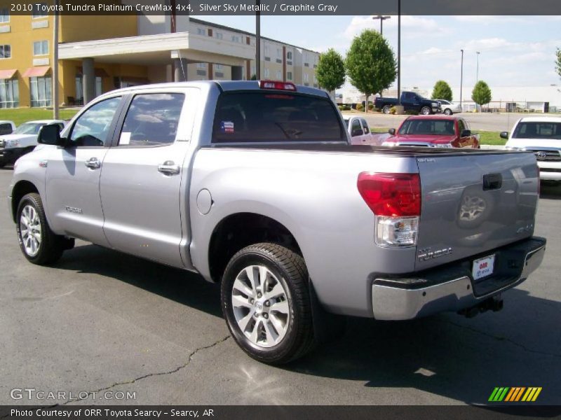 Silver Sky Metallic / Graphite Gray 2010 Toyota Tundra Platinum CrewMax 4x4