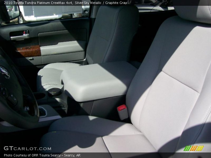 Silver Sky Metallic / Graphite Gray 2010 Toyota Tundra Platinum CrewMax 4x4