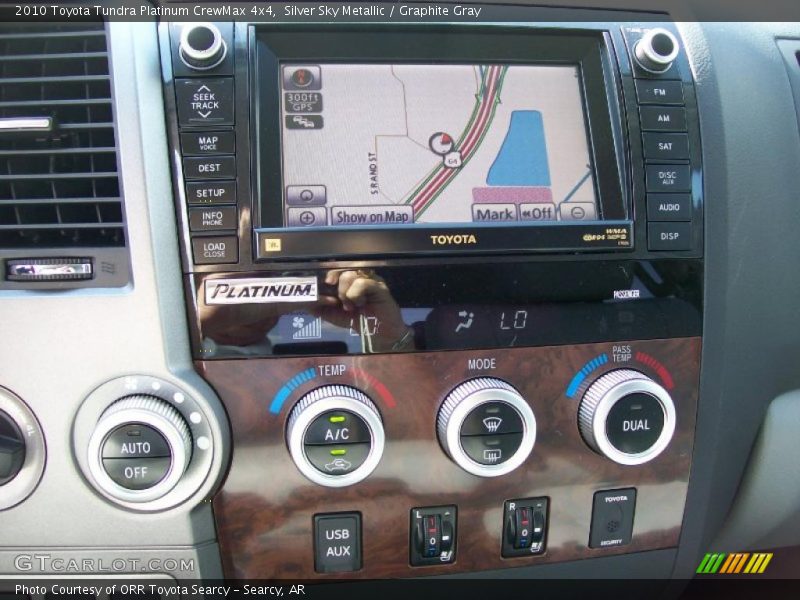 Silver Sky Metallic / Graphite Gray 2010 Toyota Tundra Platinum CrewMax 4x4