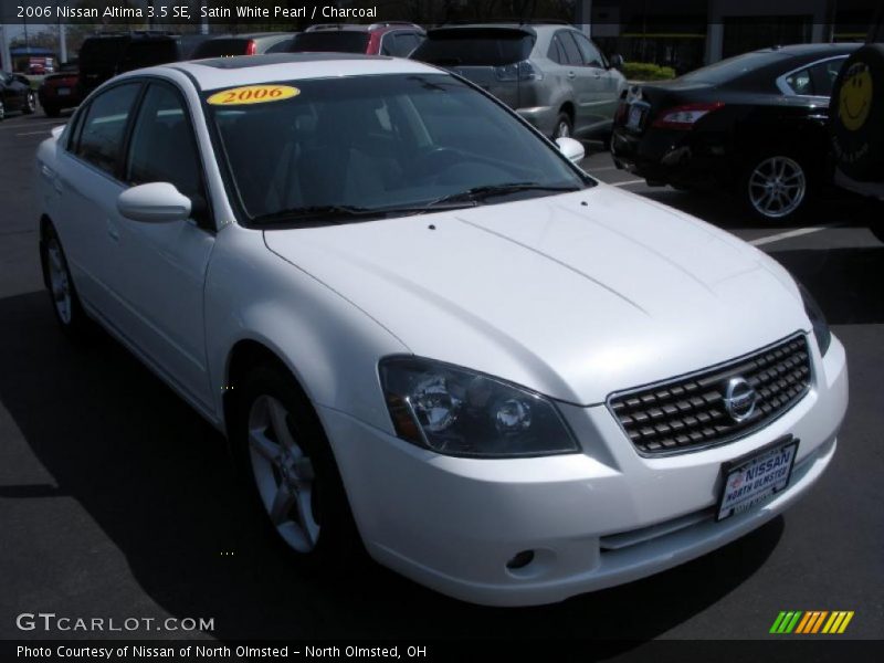 Satin White Pearl / Charcoal 2006 Nissan Altima 3.5 SE