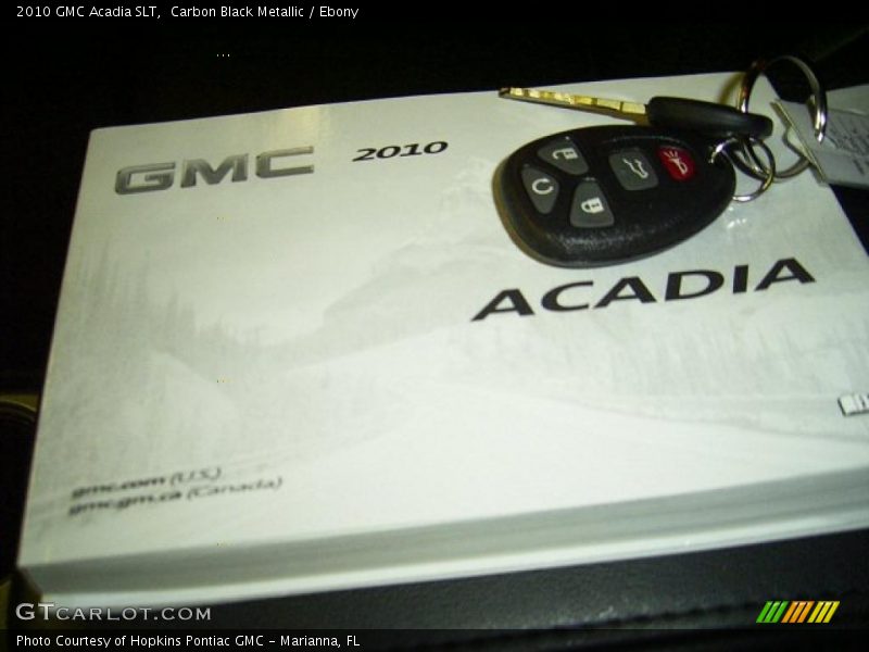 Carbon Black Metallic / Ebony 2010 GMC Acadia SLT