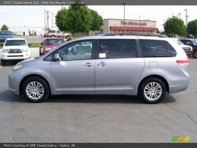 Silver Sky Metallic / Light Gray 2011 Toyota Sienna XLE