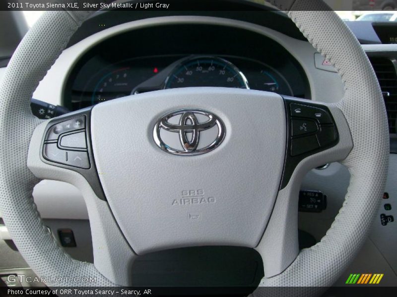 Silver Sky Metallic / Light Gray 2011 Toyota Sienna XLE
