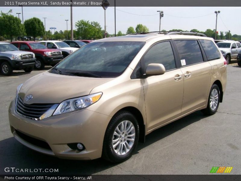 Sandy Beach Metallic / Bisque 2011 Toyota Sienna XLE