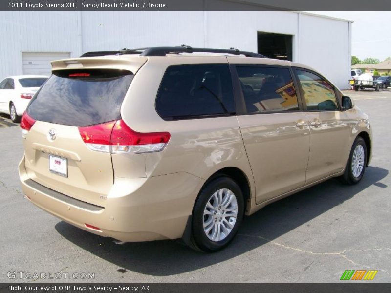 Sandy Beach Metallic / Bisque 2011 Toyota Sienna XLE