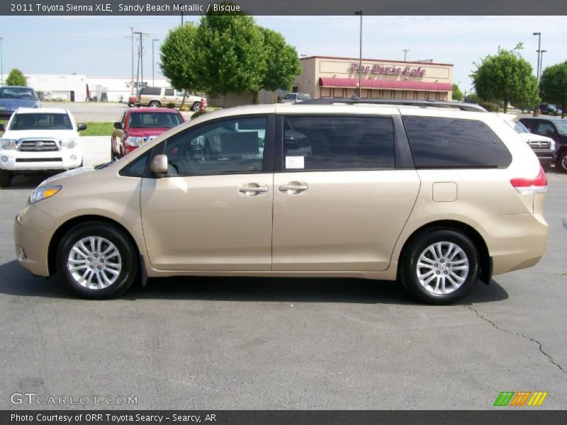 Sandy Beach Metallic / Bisque 2011 Toyota Sienna XLE