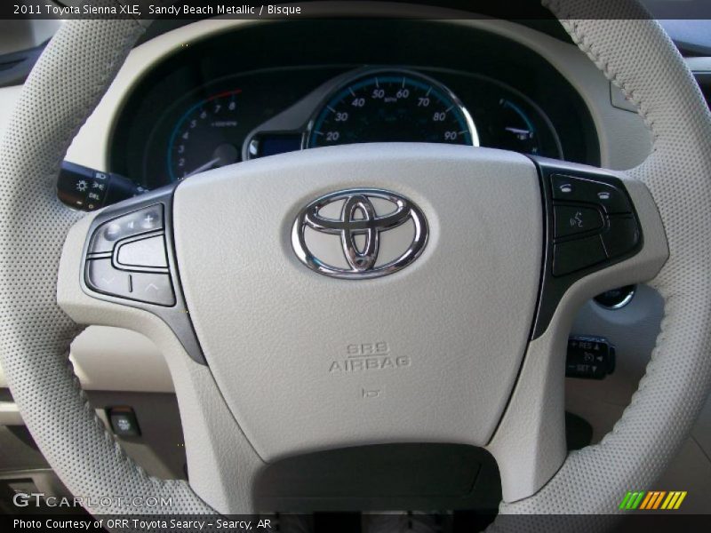 Sandy Beach Metallic / Bisque 2011 Toyota Sienna XLE
