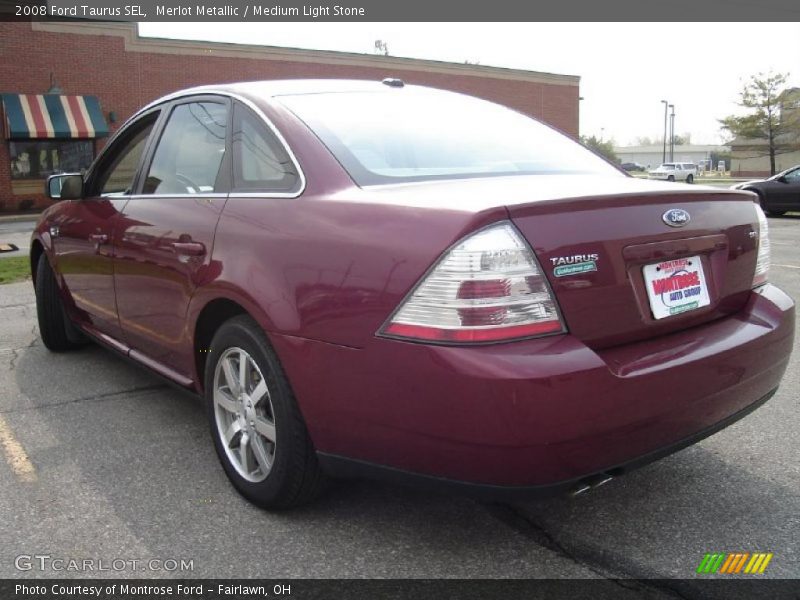 Merlot Metallic / Medium Light Stone 2008 Ford Taurus SEL