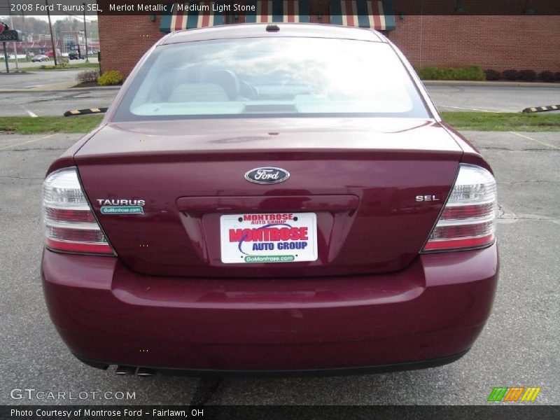 Merlot Metallic / Medium Light Stone 2008 Ford Taurus SEL