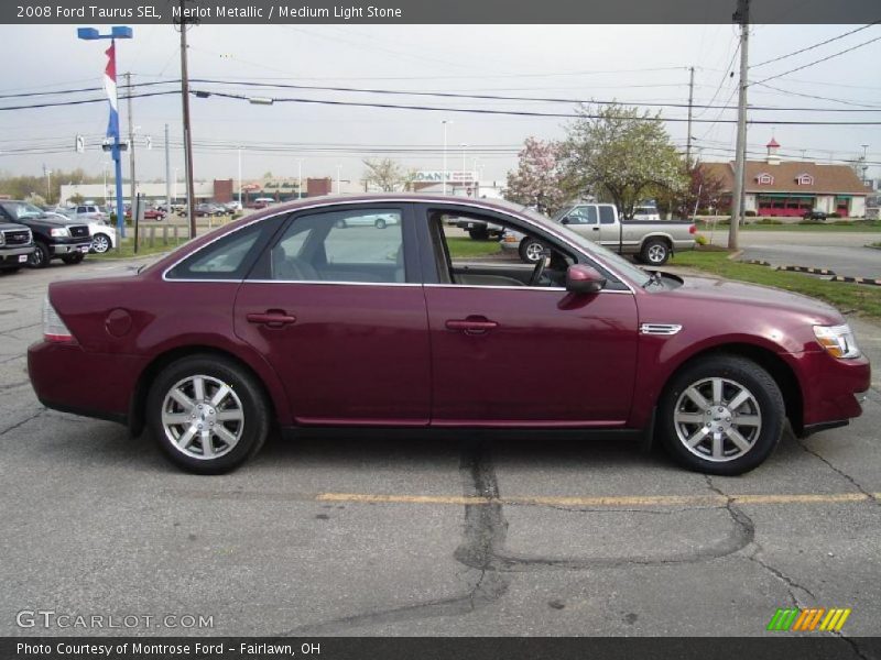 Merlot Metallic / Medium Light Stone 2008 Ford Taurus SEL