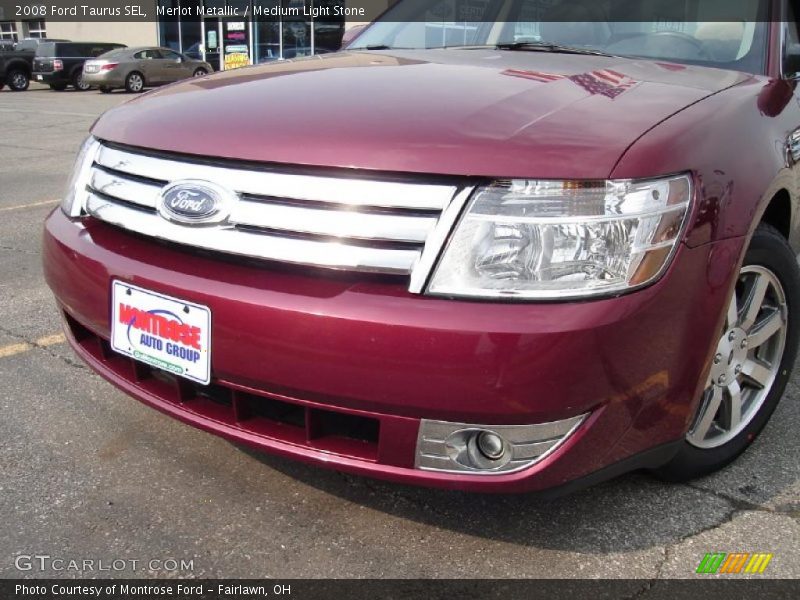 Merlot Metallic / Medium Light Stone 2008 Ford Taurus SEL