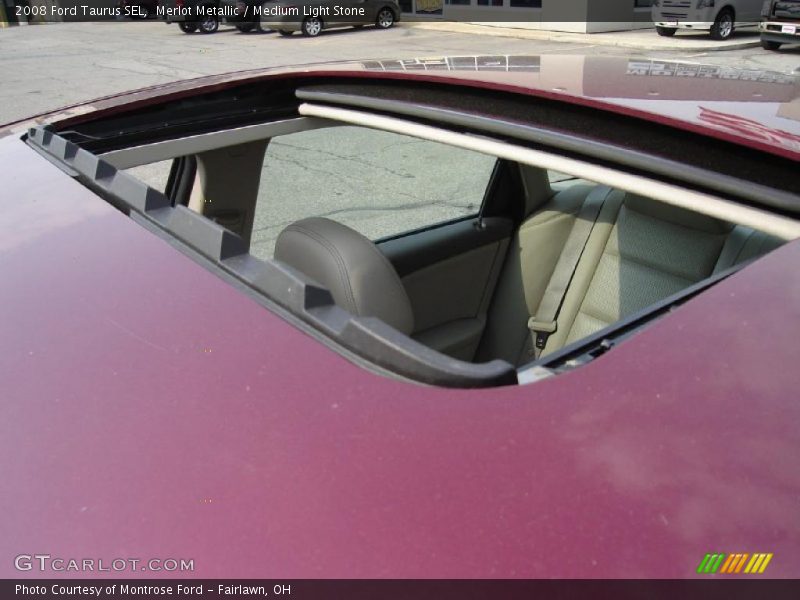Merlot Metallic / Medium Light Stone 2008 Ford Taurus SEL