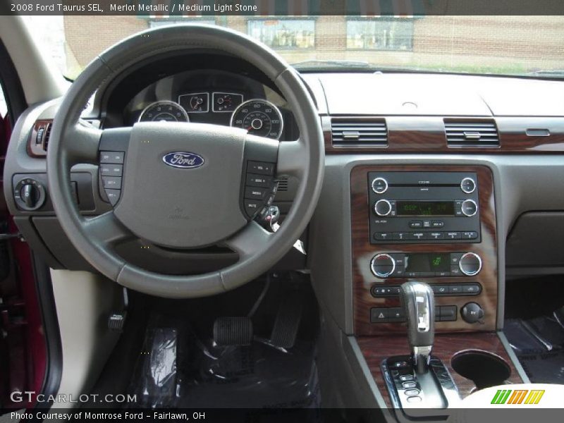 Merlot Metallic / Medium Light Stone 2008 Ford Taurus SEL