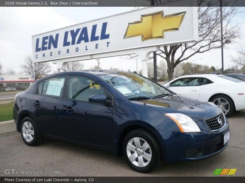 Blue Onyx / Charcoal/Steel 2008 Nissan Sentra 2.0