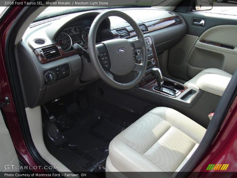 Merlot Metallic / Medium Light Stone 2008 Ford Taurus SEL