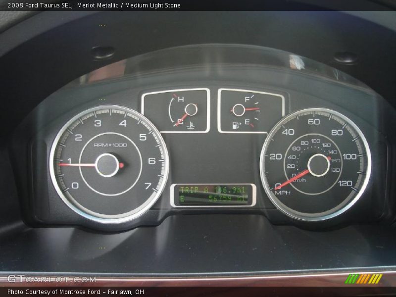 Merlot Metallic / Medium Light Stone 2008 Ford Taurus SEL