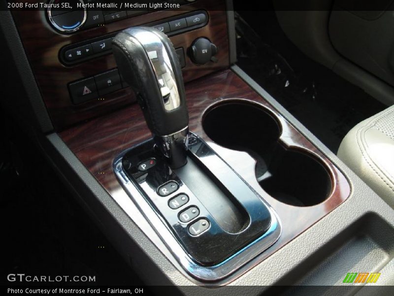 Merlot Metallic / Medium Light Stone 2008 Ford Taurus SEL