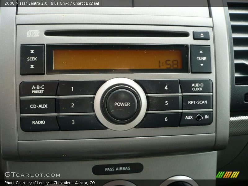Blue Onyx / Charcoal/Steel 2008 Nissan Sentra 2.0