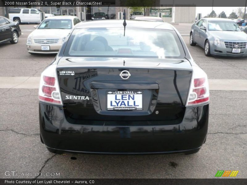 Super Black / Charcoal/Steel 2008 Nissan Sentra 2.0