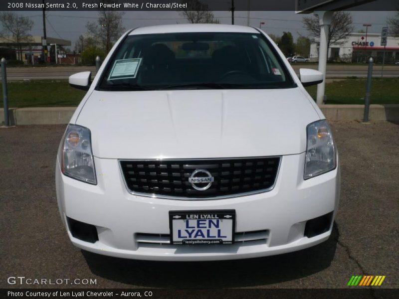 Fresh Powder White / Charcoal/Steel 2008 Nissan Sentra 2.0