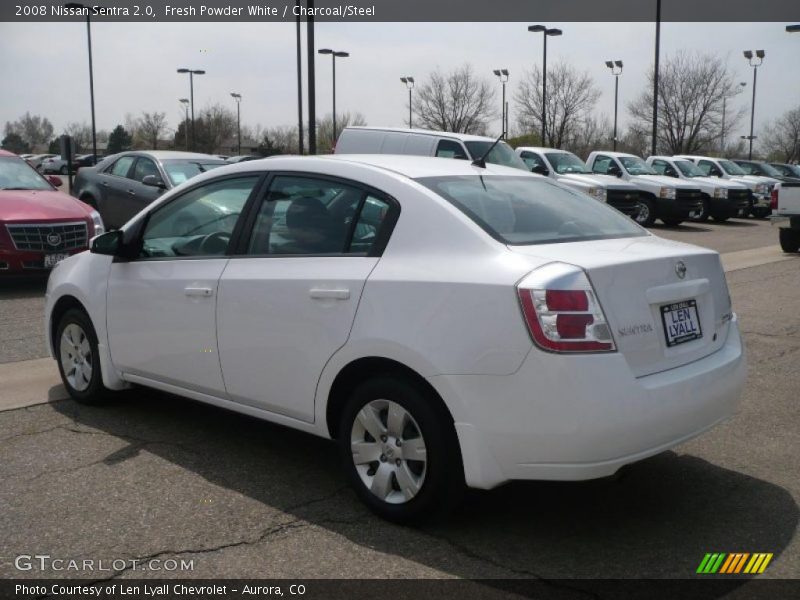 Fresh Powder White / Charcoal/Steel 2008 Nissan Sentra 2.0