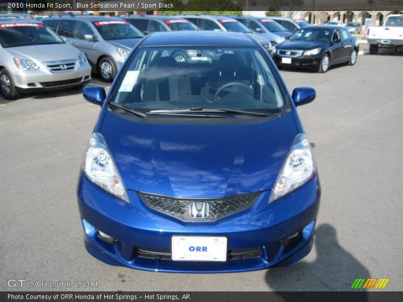 Blue Sensation Pearl / Sport Black 2010 Honda Fit Sport