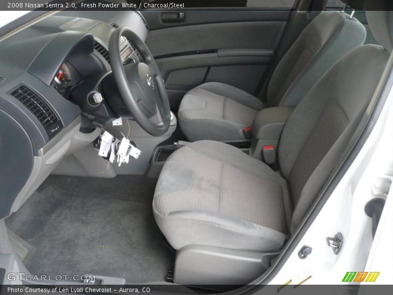 Fresh Powder White / Charcoal/Steel 2008 Nissan Sentra 2.0
