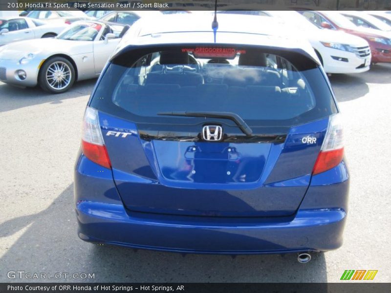 Blue Sensation Pearl / Sport Black 2010 Honda Fit Sport