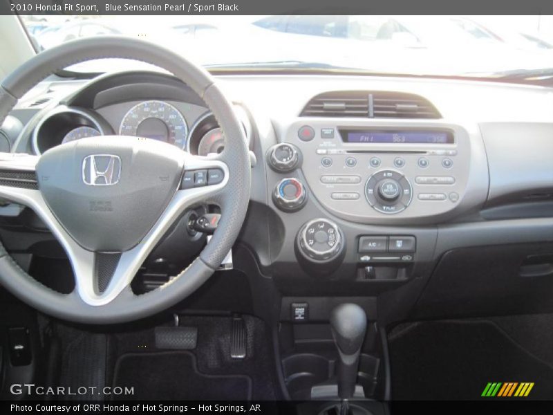Blue Sensation Pearl / Sport Black 2010 Honda Fit Sport