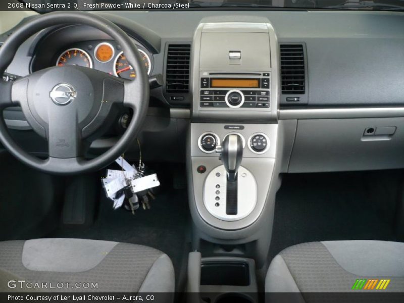 Fresh Powder White / Charcoal/Steel 2008 Nissan Sentra 2.0