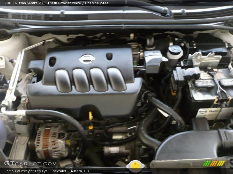Fresh Powder White / Charcoal/Steel 2008 Nissan Sentra 2.0