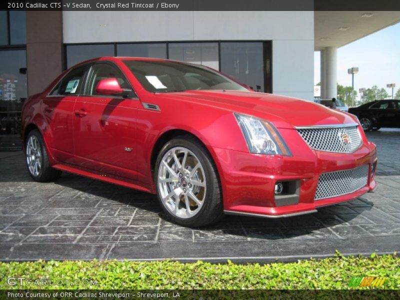 Crystal Red Tintcoat / Ebony 2010 Cadillac CTS -V Sedan