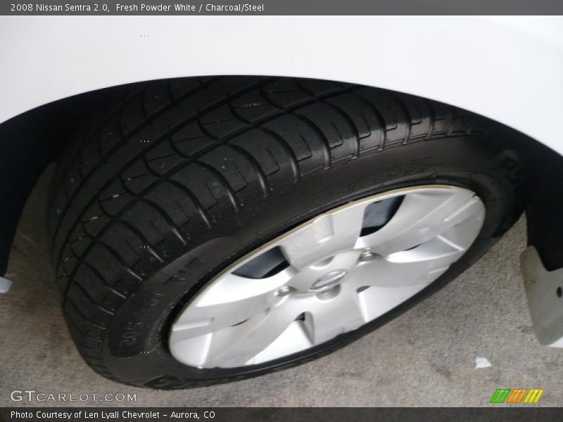 Fresh Powder White / Charcoal/Steel 2008 Nissan Sentra 2.0