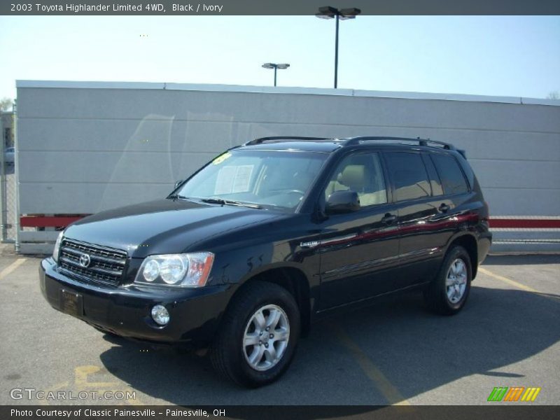 Black / Ivory 2003 Toyota Highlander Limited 4WD