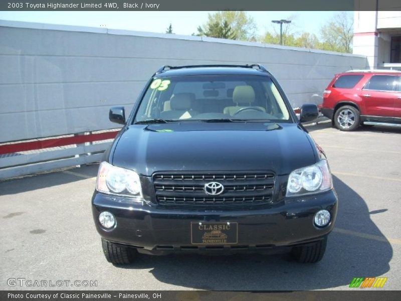 Black / Ivory 2003 Toyota Highlander Limited 4WD
