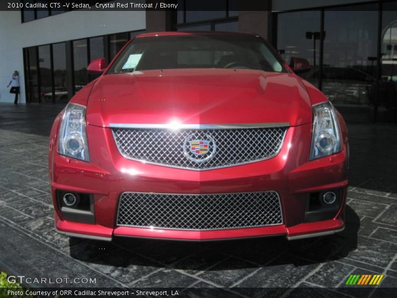 Crystal Red Tintcoat / Ebony 2010 Cadillac CTS -V Sedan