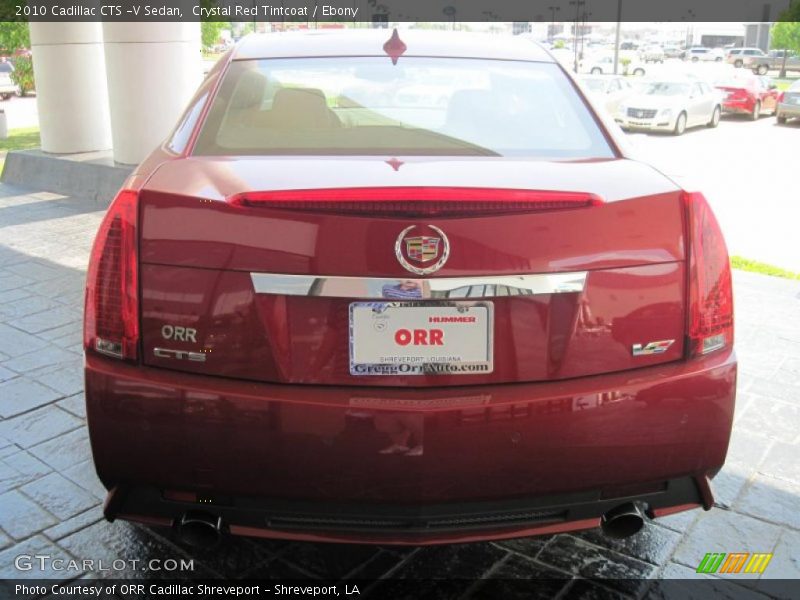 Crystal Red Tintcoat / Ebony 2010 Cadillac CTS -V Sedan