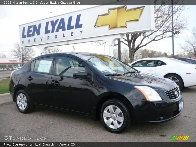 Super Black / Charcoal/Steel 2008 Nissan Sentra 2.0