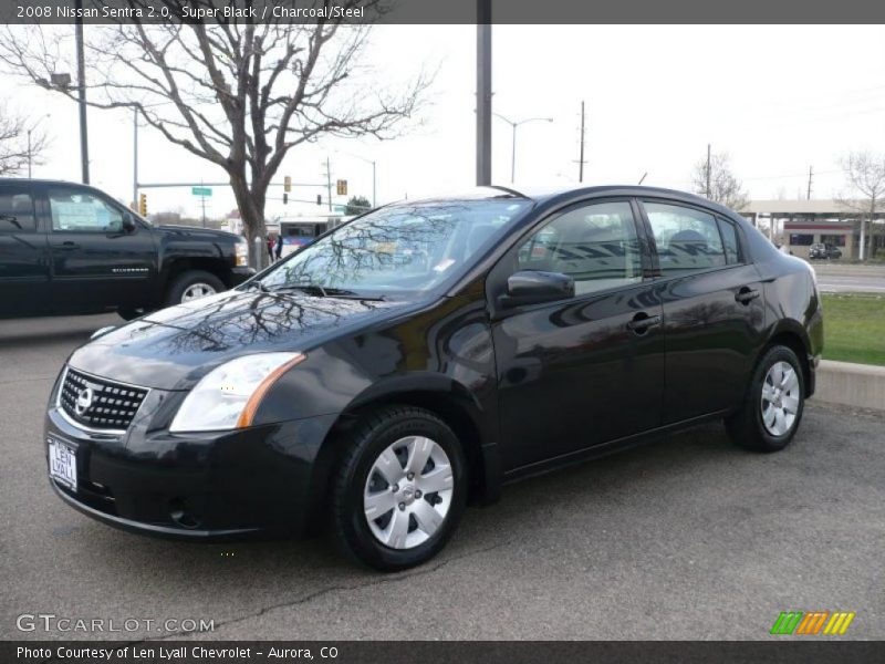 Super Black / Charcoal/Steel 2008 Nissan Sentra 2.0