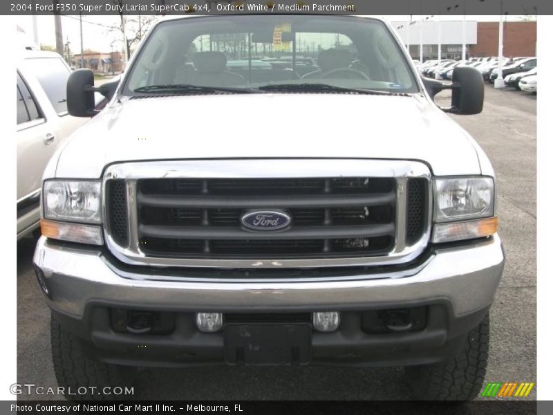 Oxford White / Medium Parchment 2004 Ford F350 Super Duty Lariat SuperCab 4x4