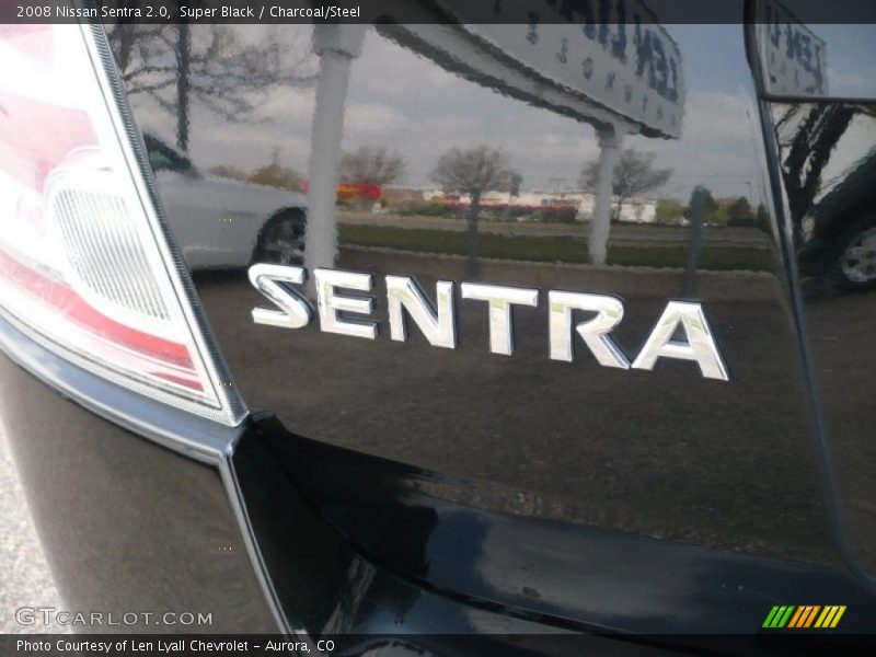 Super Black / Charcoal/Steel 2008 Nissan Sentra 2.0
