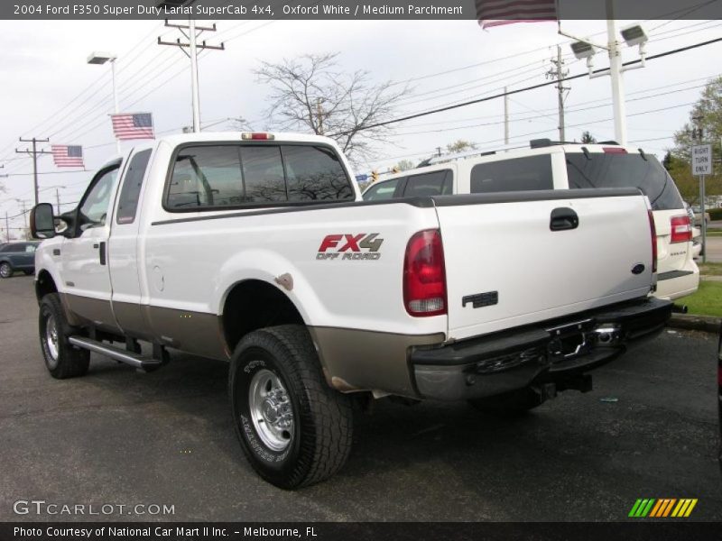 Oxford White / Medium Parchment 2004 Ford F350 Super Duty Lariat SuperCab 4x4