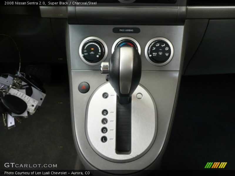 Super Black / Charcoal/Steel 2008 Nissan Sentra 2.0