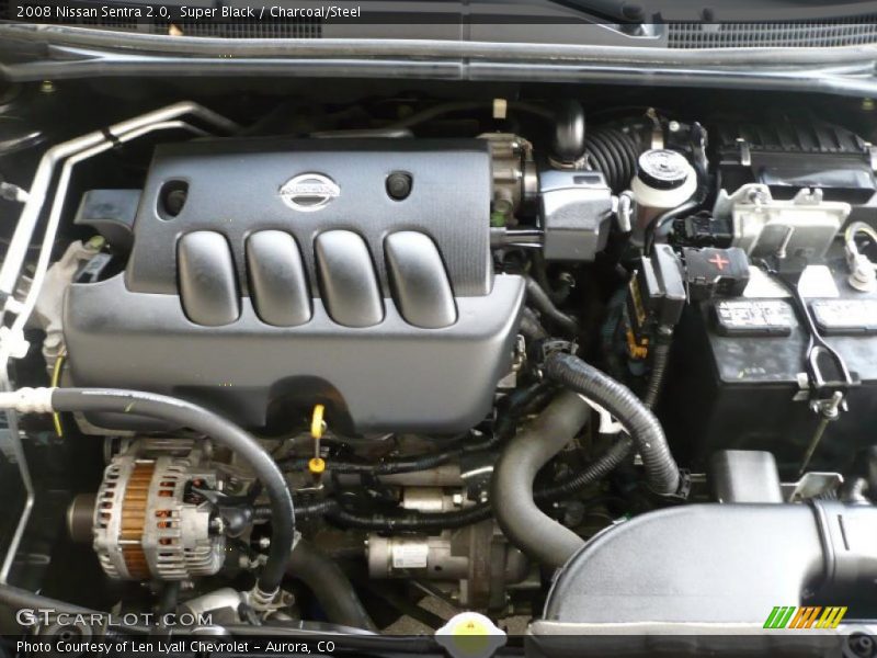 Super Black / Charcoal/Steel 2008 Nissan Sentra 2.0