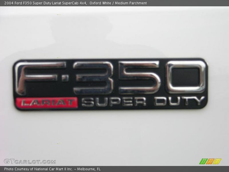 Oxford White / Medium Parchment 2004 Ford F350 Super Duty Lariat SuperCab 4x4