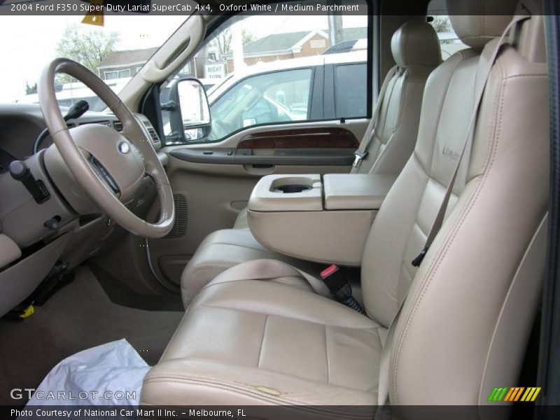 Oxford White / Medium Parchment 2004 Ford F350 Super Duty Lariat SuperCab 4x4