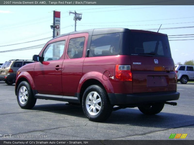 Tango Red Pearl / Black/Titanium 2007 Honda Element EX AWD