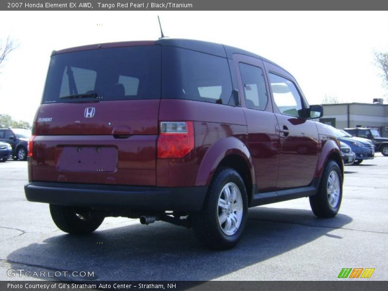 Tango Red Pearl / Black/Titanium 2007 Honda Element EX AWD